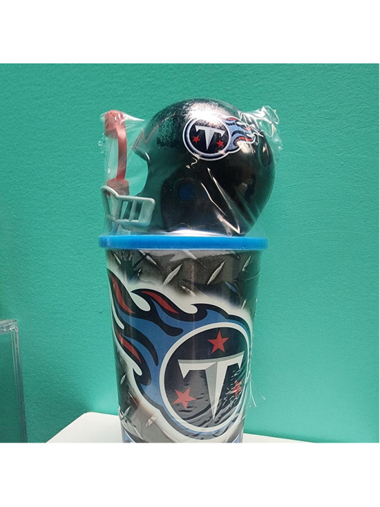 NFL Other - NFL Tennessee Titans tumbler with blue, red, and white flame design and team log